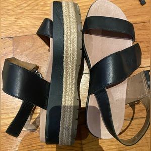 Ugg leather wedges sandles usa size 8
